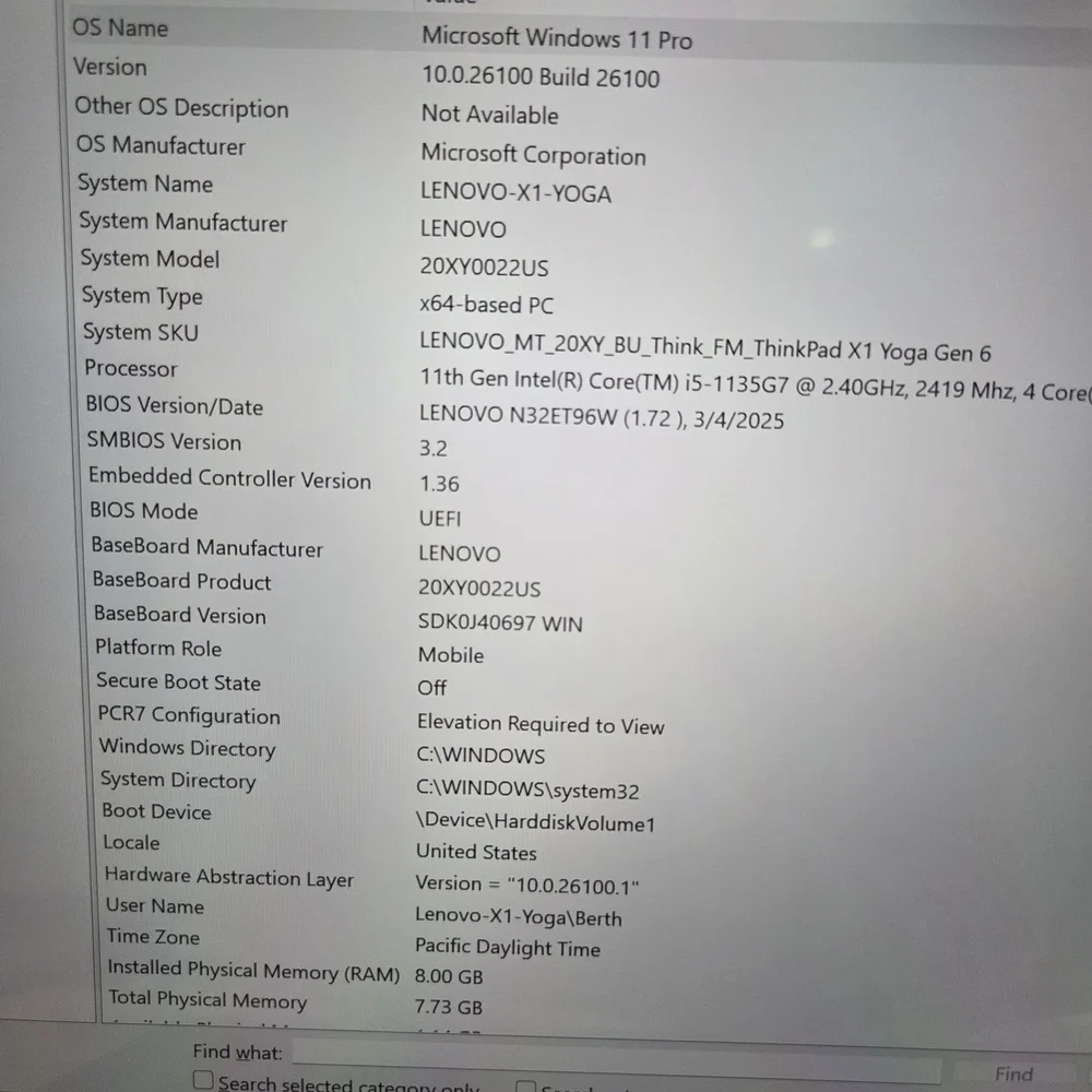 Lenovo ThinkPad X1 Yoga Gen 6 Gray